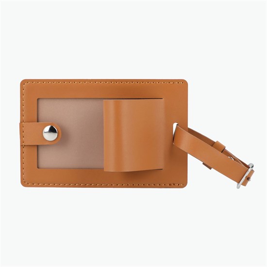 Pineapple Leather Luggage Tag - Debossed