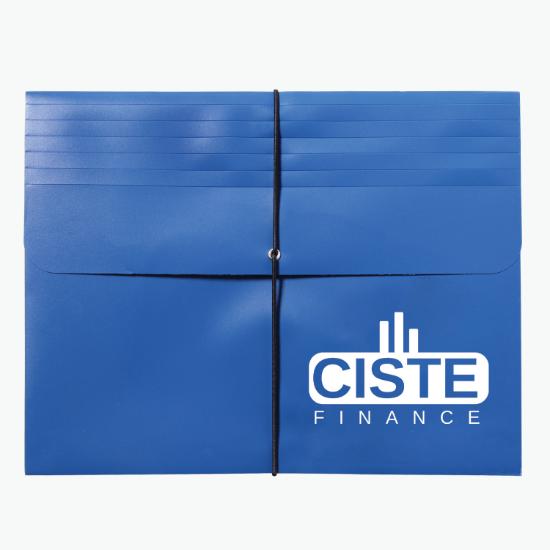 Opaque Dual Gusset Portfolio - One-Color Imprint