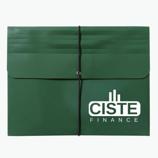 Opaque Dual Gusset Portfolio - One-Color Imprint