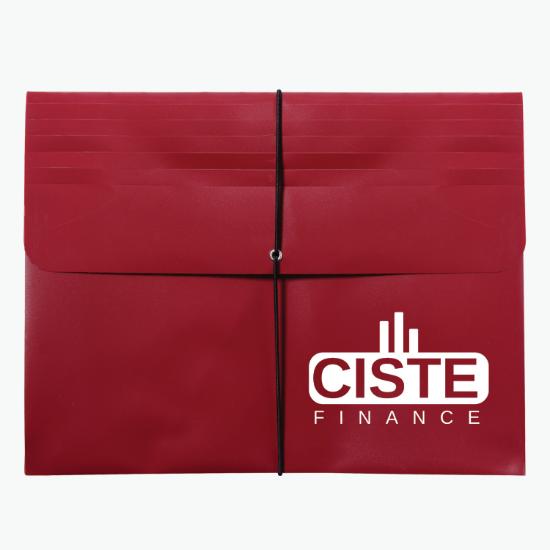 Opaque Dual Gusset Portfolio - One-Color Imprint