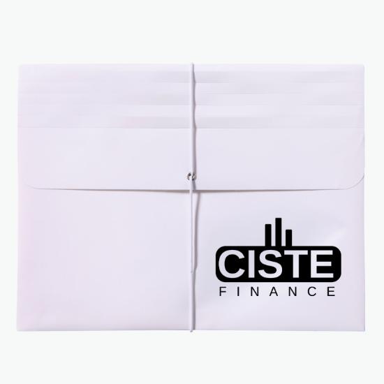 Opaque Dual Gusset Portfolio - One-Color Imprint