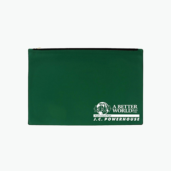 Legal Size Vinyl Portfolio with Zipper Closure