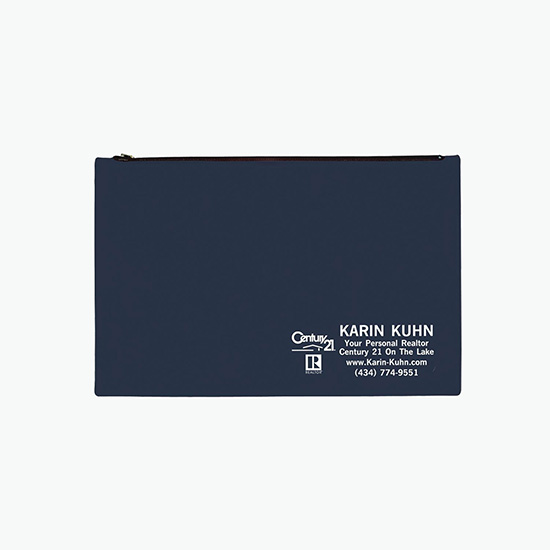 Legal Size Vinyl Portfolio with Zipper Closure