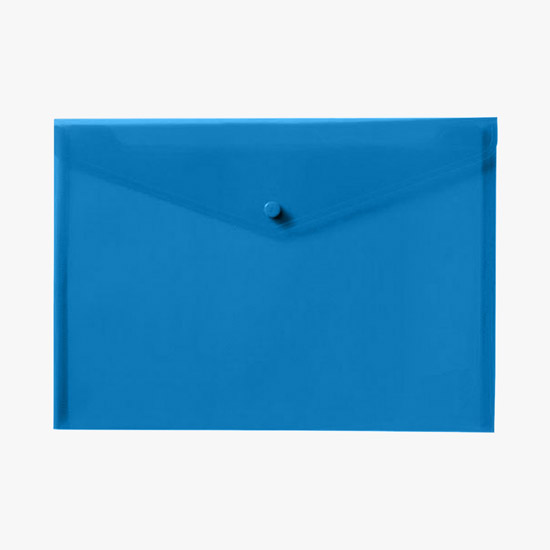 Velcro® Closure Translucent Portfolio - Blank