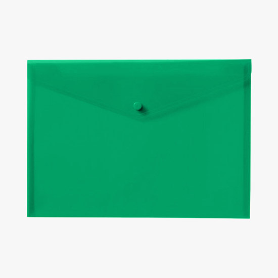 Velcro® Closure Translucent Portfolio - Blank