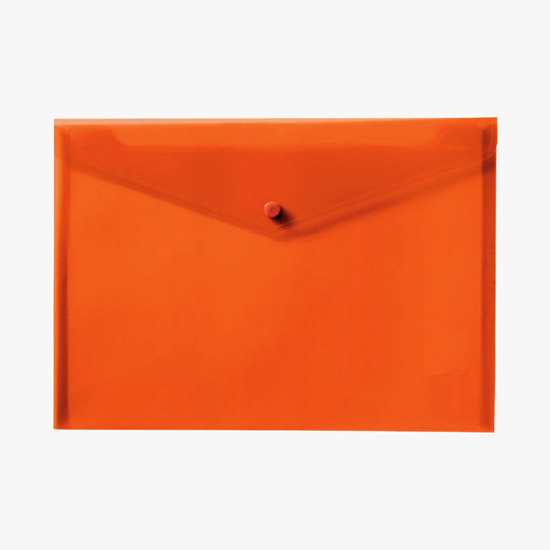 Velcro® Closure Translucent Portfolio - Blank