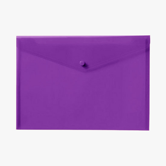 Velcro® Closure Translucent Portfolio - Blank