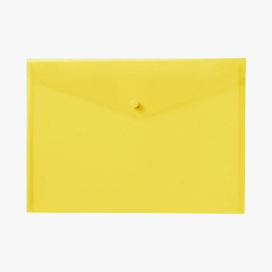 Velcro® Closure Translucent Portfolio - Blank