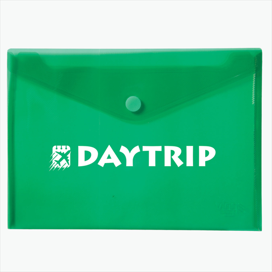 Velcro® Closure Translucent Portfolio - One-Color Imprint
