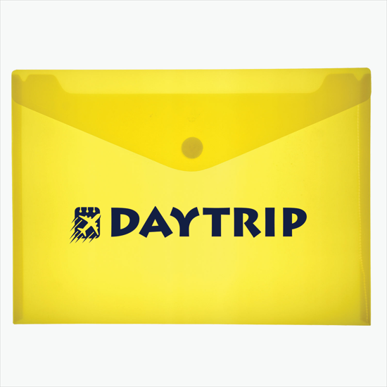 Plastic Envelopes Custom Poly Vinyl Doent Holders Marco Promos Velcro Closure Translucent Portfolio Printed