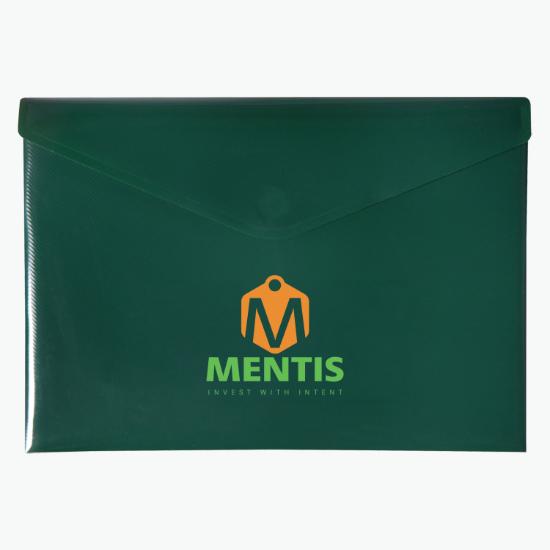 Opaque Velcro® Closure Portfolio - Multi-Color Imprint
