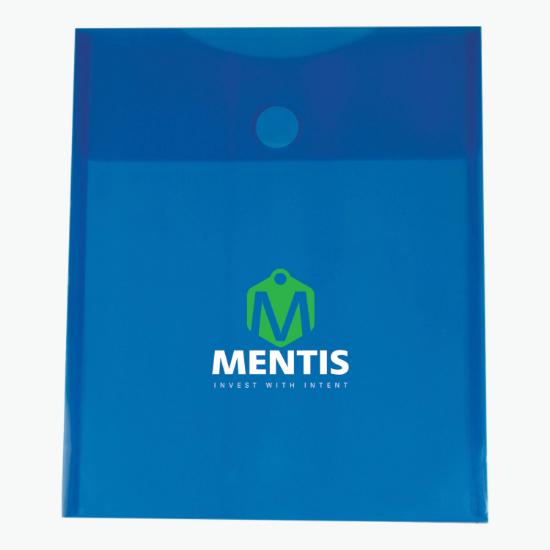 Vertical Translucent Portfolio - Multi-Color Imprint