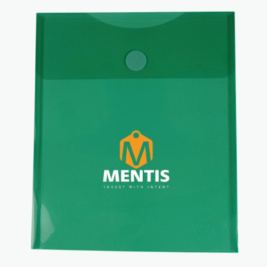 Vertical Translucent Portfolio - Multi-Color Imprint