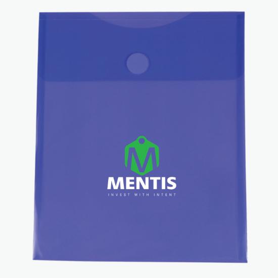 Vertical Translucent Portfolio - Multi-Color Imprint