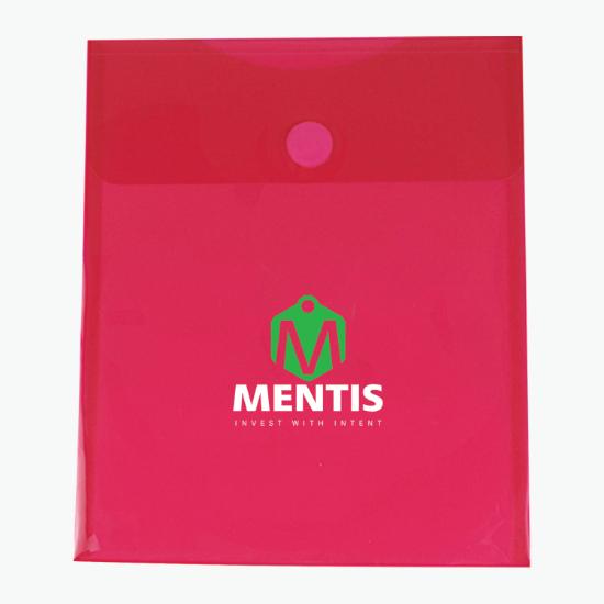 Vertical Translucent Portfolio - Multi-Color Imprint