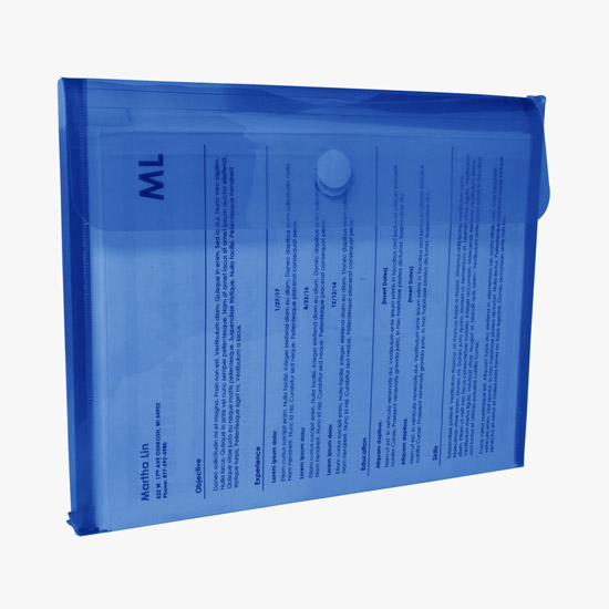 Velcro® Closure Poly Envelope with Gusset - Blank