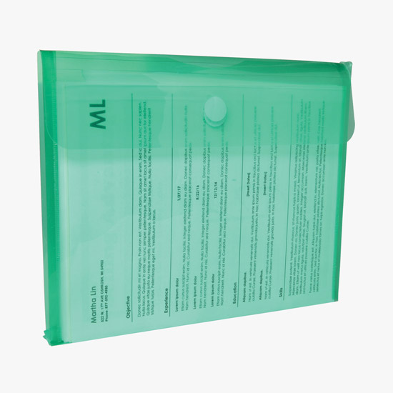 Velcro® Closure Poly Envelope with Gusset - Blank