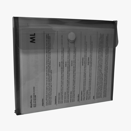 Velcro® Closure Poly Envelope with Gusset - Blank