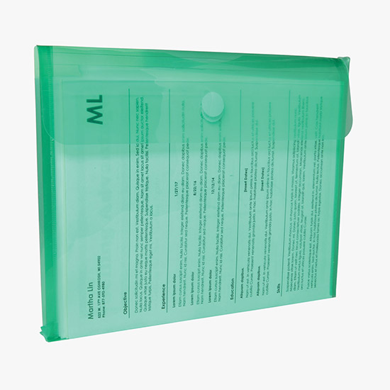 Velcro® Closure Poly Envelope with Gusset - Blank