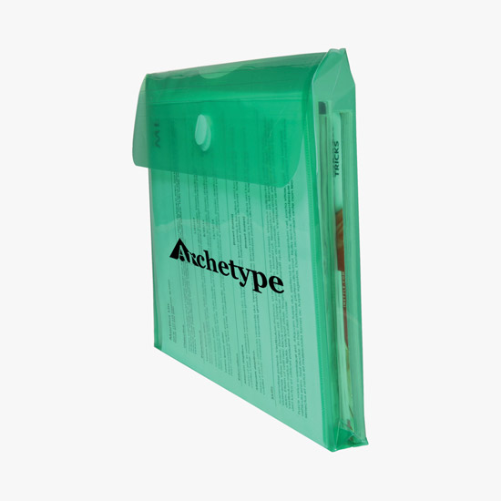 Velcro® Closure Poly Envelope with Gusset - Blank