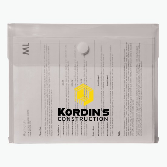 Velcro® Closure Poly Envelope with Gusset - Multi-Color Imprint