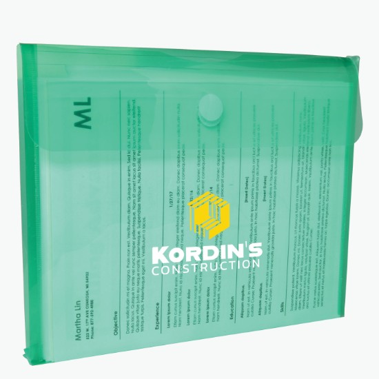 Velcro® Closure Poly Envelope with Gusset - Multi-Color Imprint