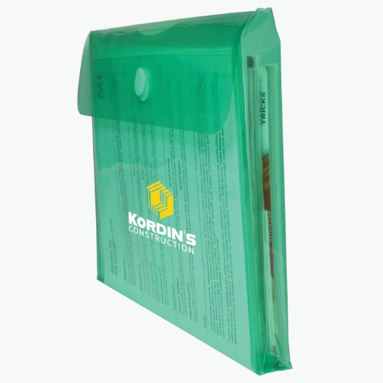 Velcro® Closure Poly Envelope with Gusset - Multi-Color Imprint
