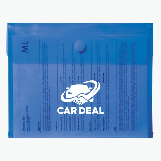 Velcro® Closure Poly Envelope with Gusset - One-Color Imprint