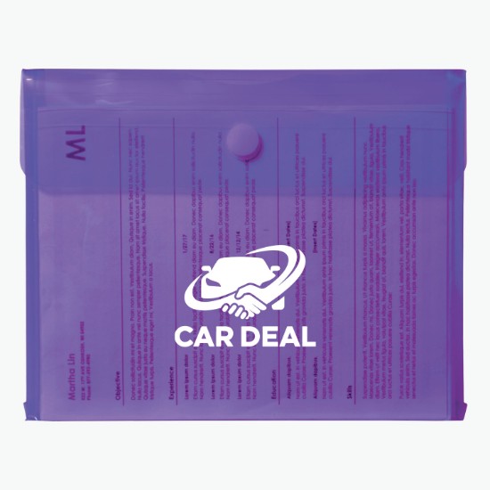 Velcro® Closure Poly Envelope with Gusset - One-Color Imprint