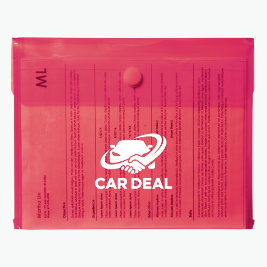Velcro® Closure Poly Envelope with Gusset - One-Color Imprint