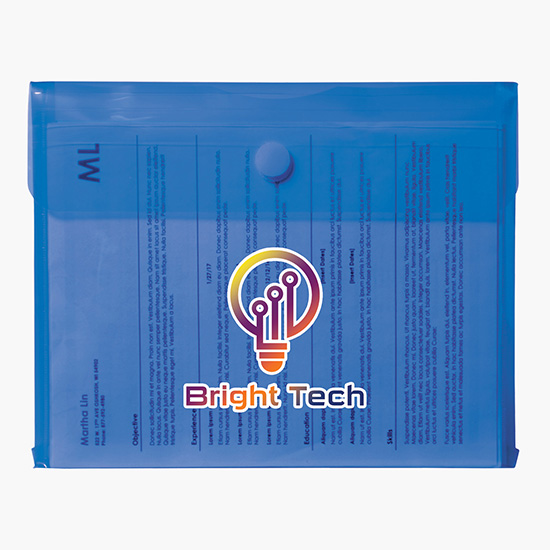 Velcro® Closure Poly Envelope with Gusset - Full Color