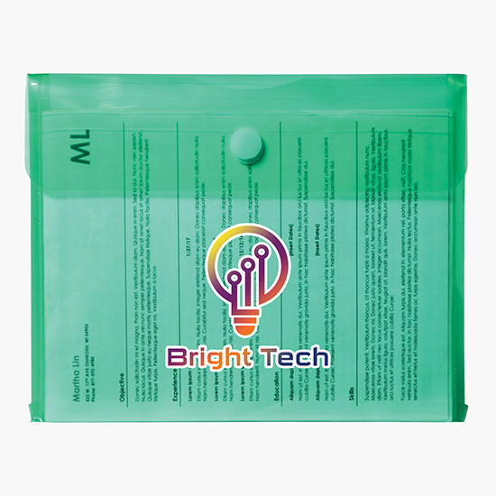 Velcro® Closure Poly Envelope with Gusset - Full Color