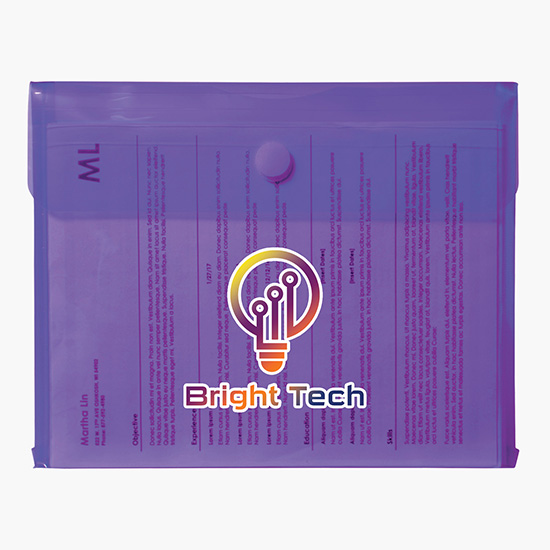 Velcro® Closure Poly Envelope with Gusset - Full Color