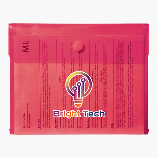 Velcro® Closure Poly Envelope with Gusset - Full Color