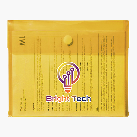 Velcro® Closure Poly Envelope with Gusset - Full Color