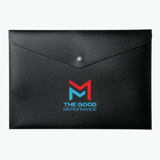 Premium Snap Portfolio - Multi-Color Imprint