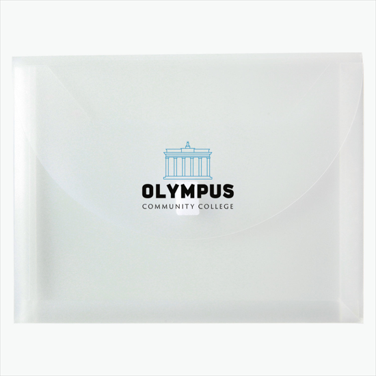 Poly Envelope with Velcro Closure - Multi-Color Imprint