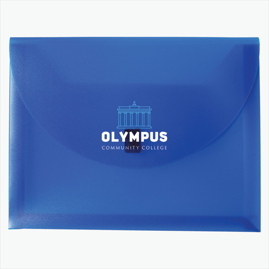 Poly Envelope with Velcro Closure - Multi-Color Imprint