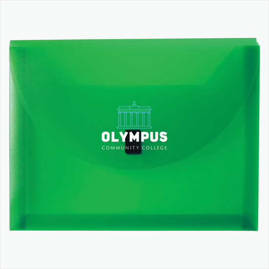 Poly Envelope with Velcro Closure - Multi-Color Imprint