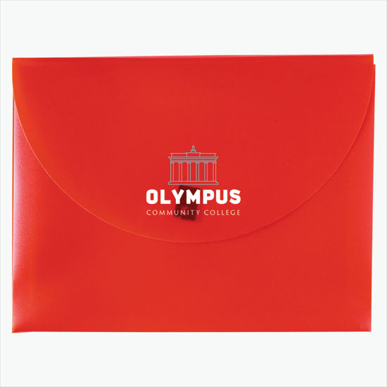 Poly Envelope with Velcro Closure - Multi-Color Imprint