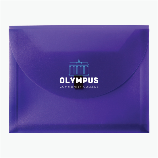 Poly Envelope with Velcro Closure - Multi-Color Imprint