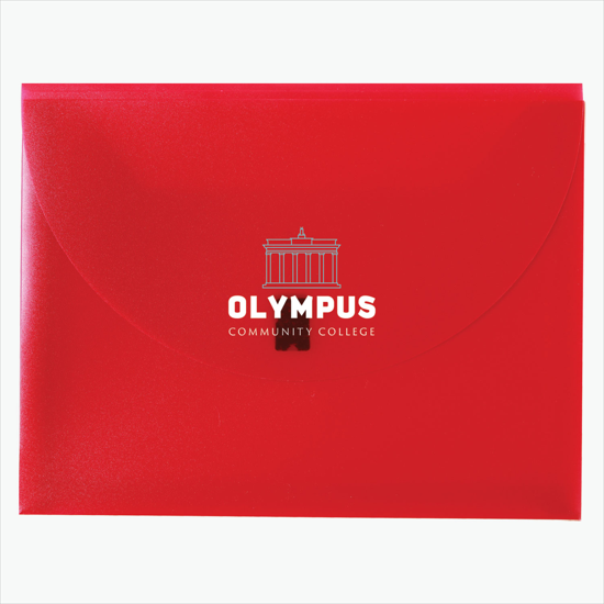 Poly Envelope with Velcro Closure - Multi-Color Imprint
