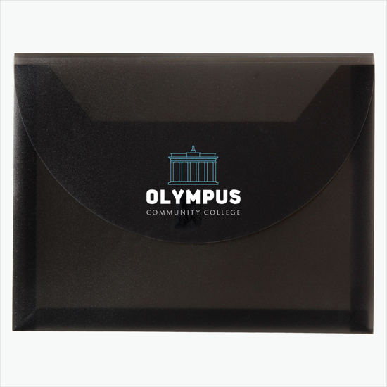 Poly Envelope with Velcro Closure - Multi-Color Imprint