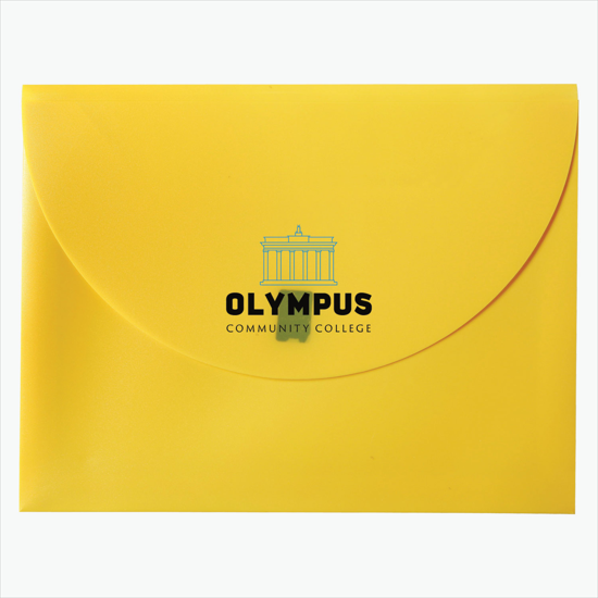 Poly Envelope with Velcro Closure - Multi-Color Imprint