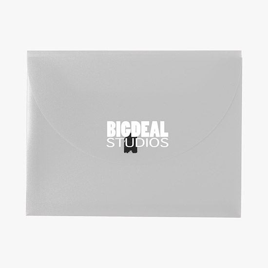 Poly Envelope with Velcro Closure - One-Color Imprint