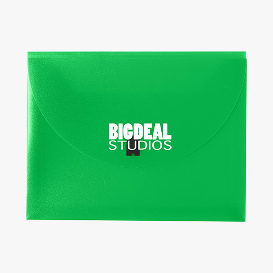 Poly Envelope with Velcro Closure - One-Color Imprint