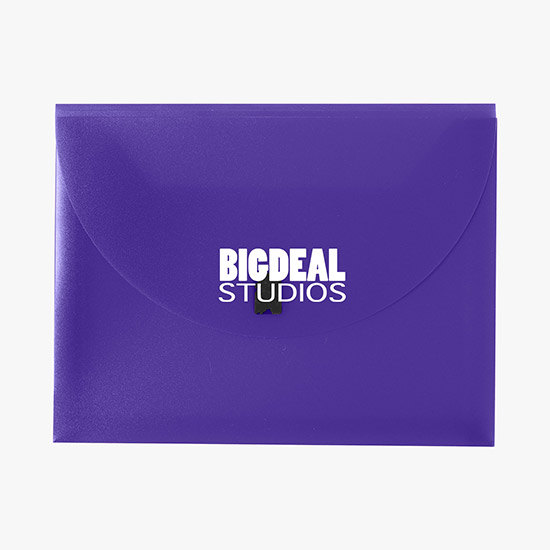 Poly Envelope with Velcro Closure - One-Color Imprint