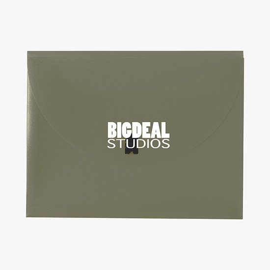 Poly Envelope with Velcro Closure - One-Color Imprint
