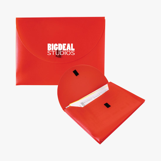 Poly Envelope with Velcro Closure - One-Color Imprint