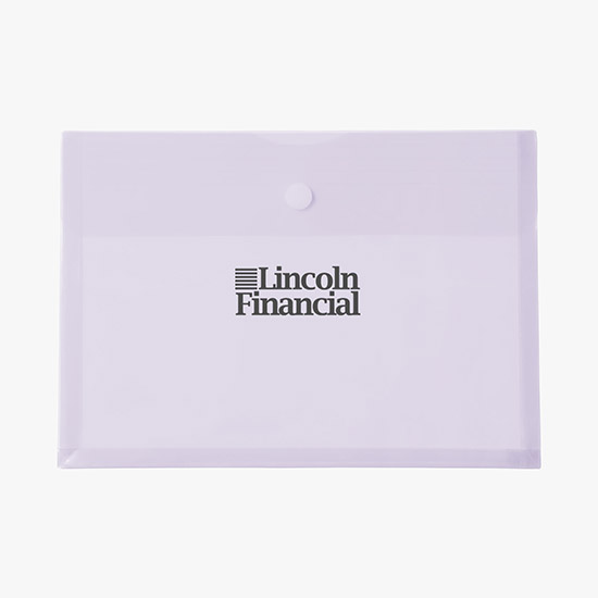 Legal Size Poly Envelope with Velcro Closure - One-Color Imprint